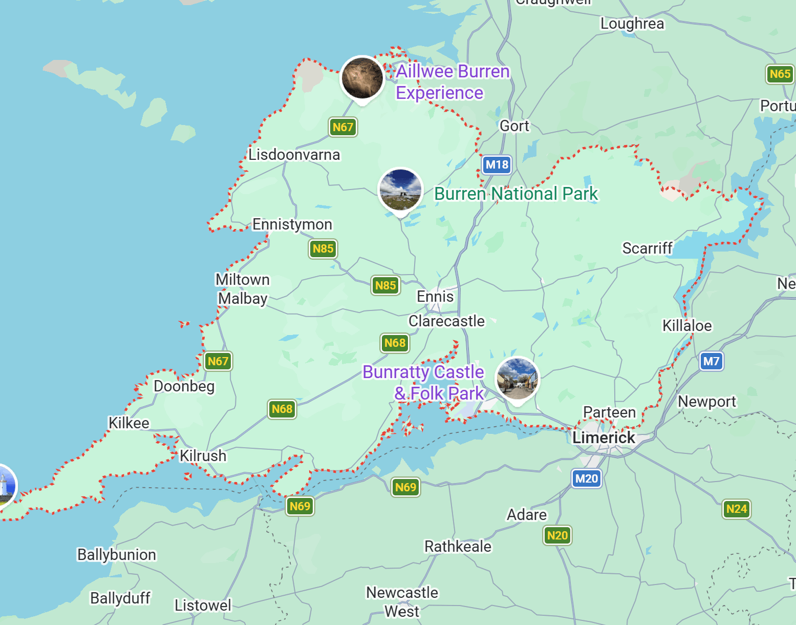 Map of Clare