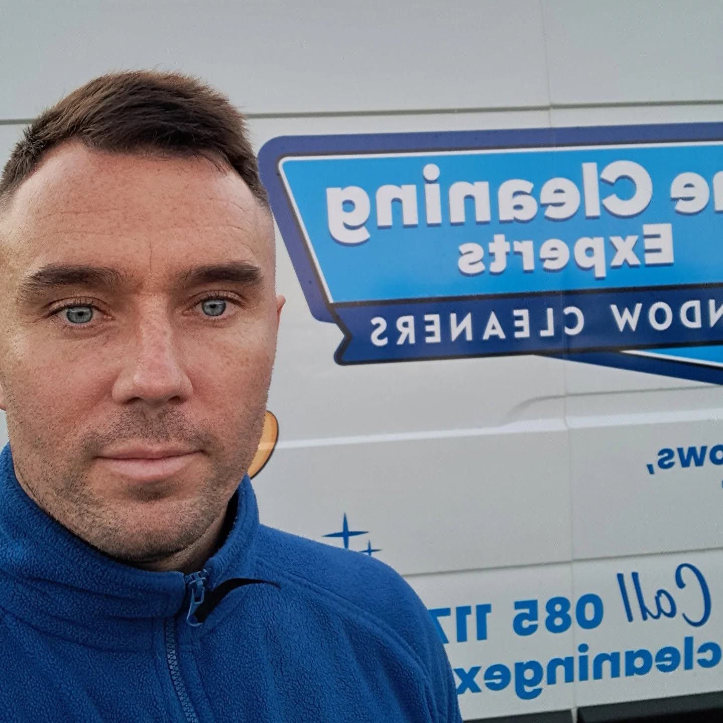 window cleaning and van